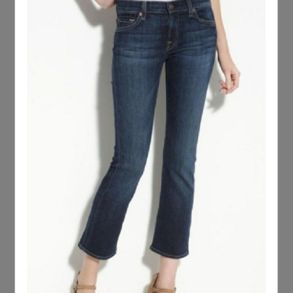 Mankind Crop Flare Jeans Size 